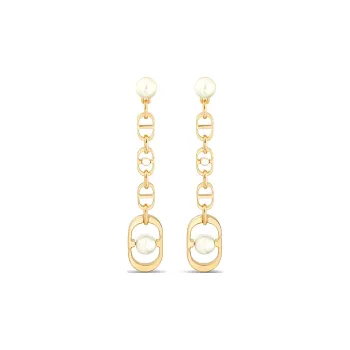 DIOR Metal Earrings Women's Gold