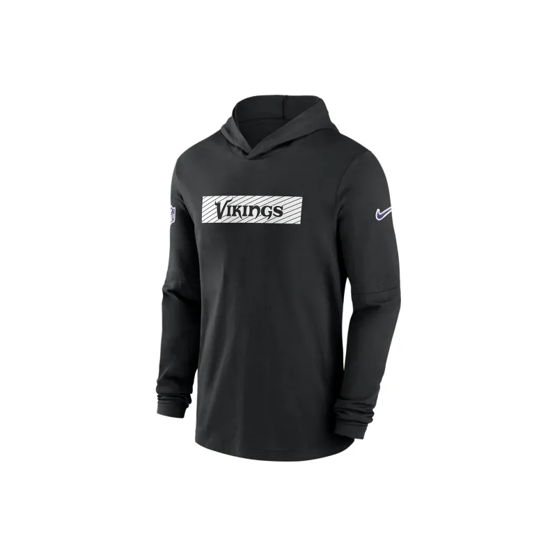 Nike Minnesota Vikings Sideline Men's Nike Dri FIT Nfl Long Sleeve Hooded Top-0