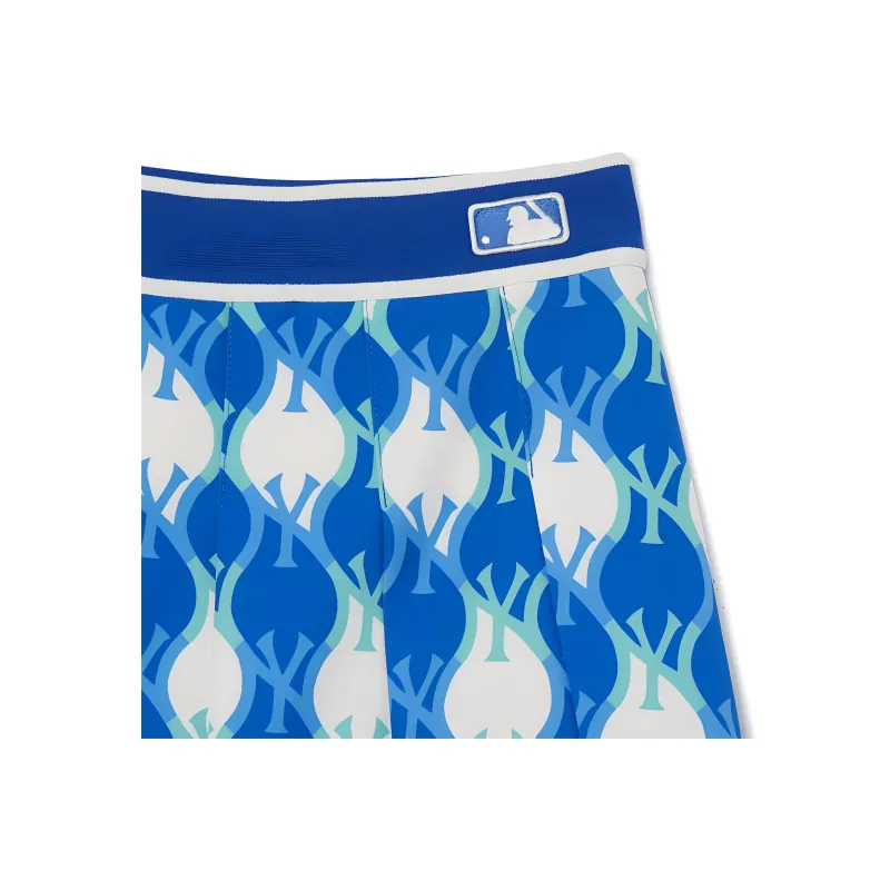 MLB New York Yankees Casual Short Skirts Women's Light Blue-3