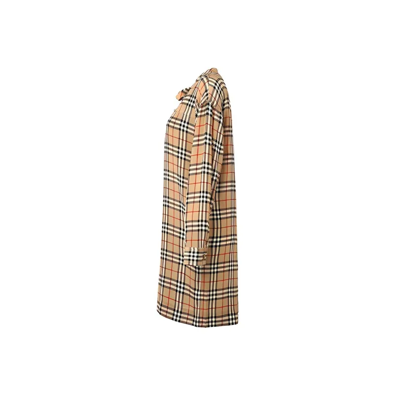 Burberry Long-Sleeved Dresses Women's Earth Yellow-2