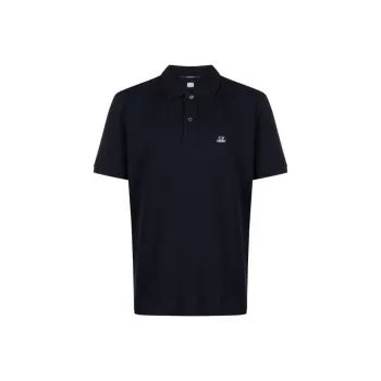 C.P.Company Logo Patch Short-Sleeved Polo Shirt