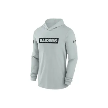 Nike Las Vegas Raiders Sideline Men's Nike Dri FIT Nfl Long Sleeve Hooded Top