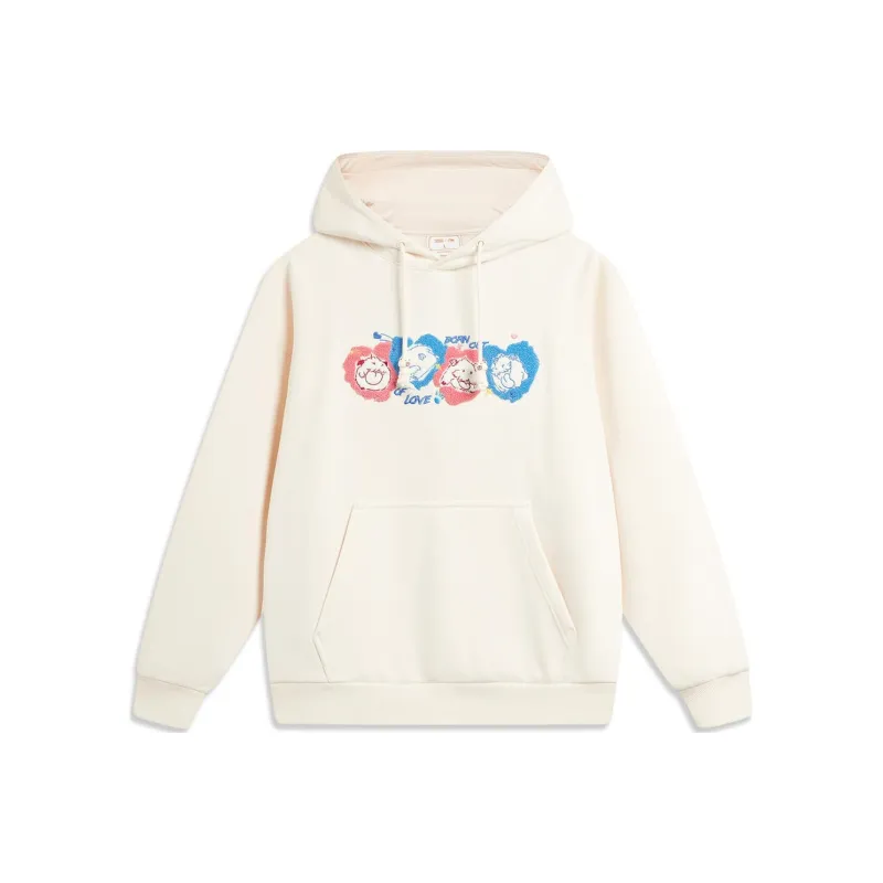 LiNing x YINGXIONGLIANMENGPOLUO LIANMINGKUAN Sweatshirt Unisex Ecru-0