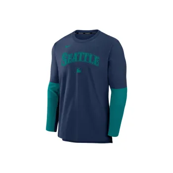 Nike Seattle Mariners Authentic Collection Player Men's Nike Dri FIT Mlb Pullover Sweatshirt