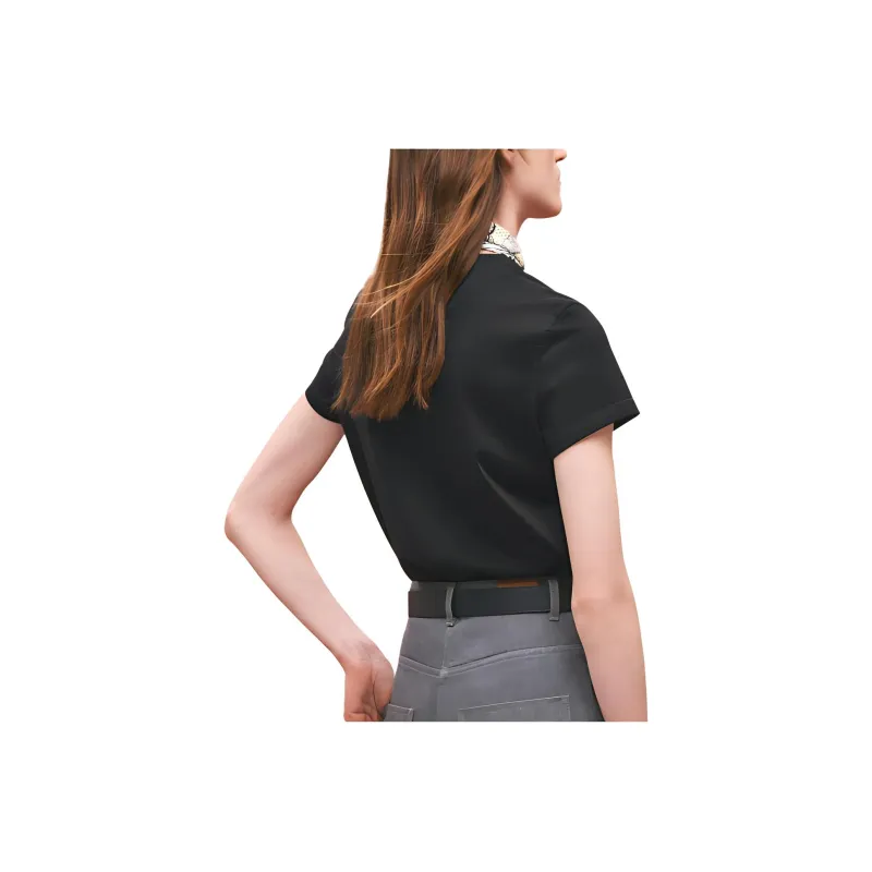 HERMES T Shirts Women's Black-1