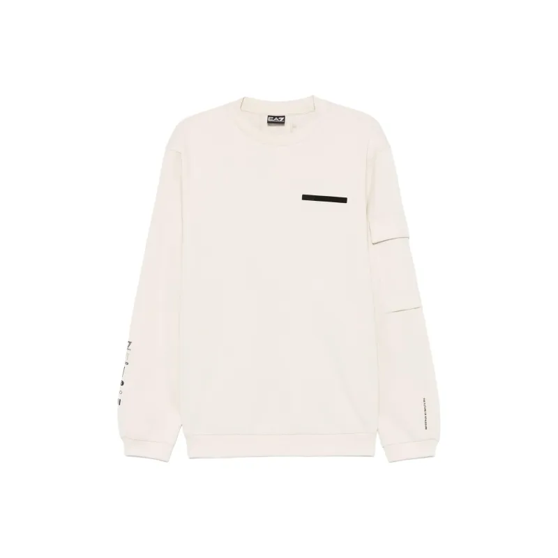 EMPORIO ARMANI Rubberised Logo print Sweatshirt-0