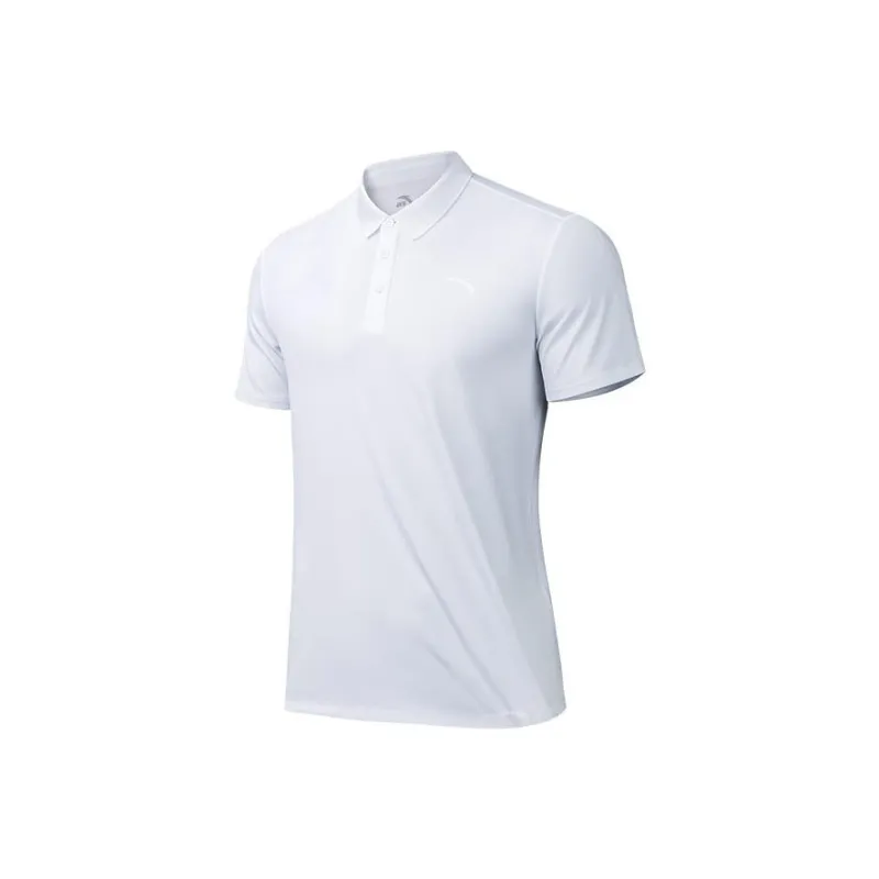 Anta Variety Training Collection Polo Shirt Men's Pure White-0