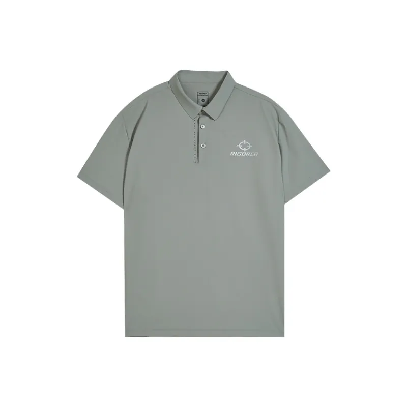 RIGORER Short Sleeve Polo Shirts Unisex-19