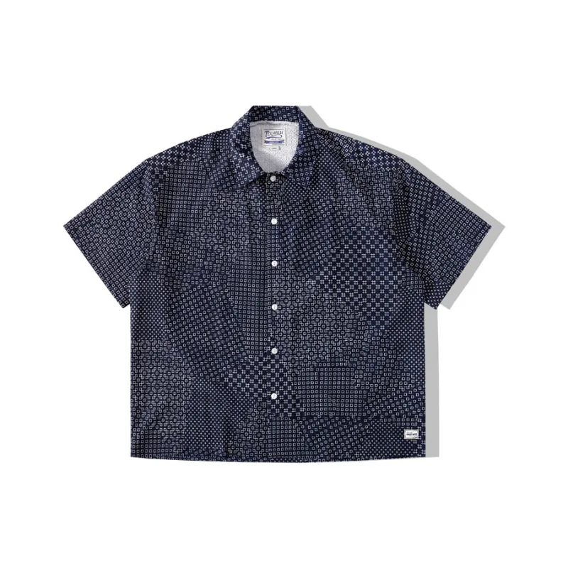 TEKABLU Shirts Men Tattoo Blue-0