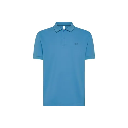 SUN68 Polo Shirts Men Blue