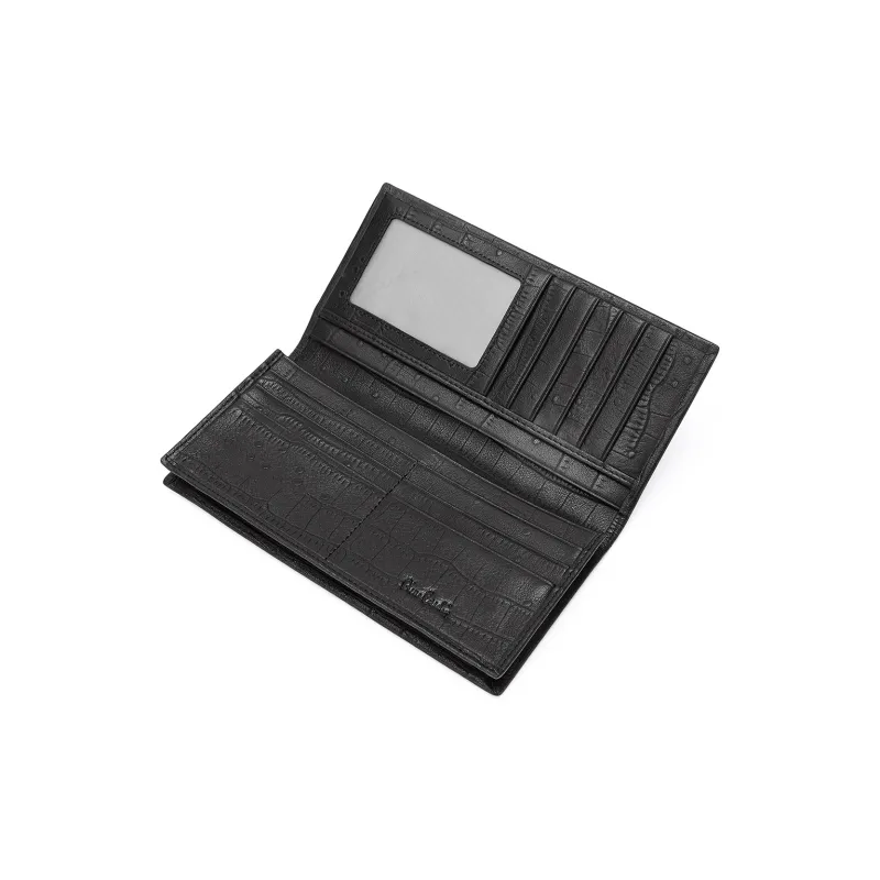 PIERRE CARDIN Top Grain Cow Leather Wallet Regular Men's Black-2