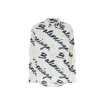 Balenciaga Logo Long Sleeve Shirt