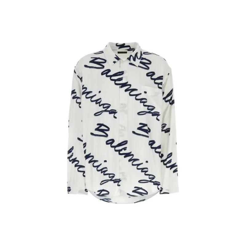 Balenciaga Logo Long Sleeve Shirt-0