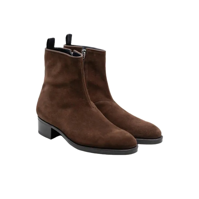 JOHN LOBB Freddi Ankle Boots 4cm Men's Brown-2