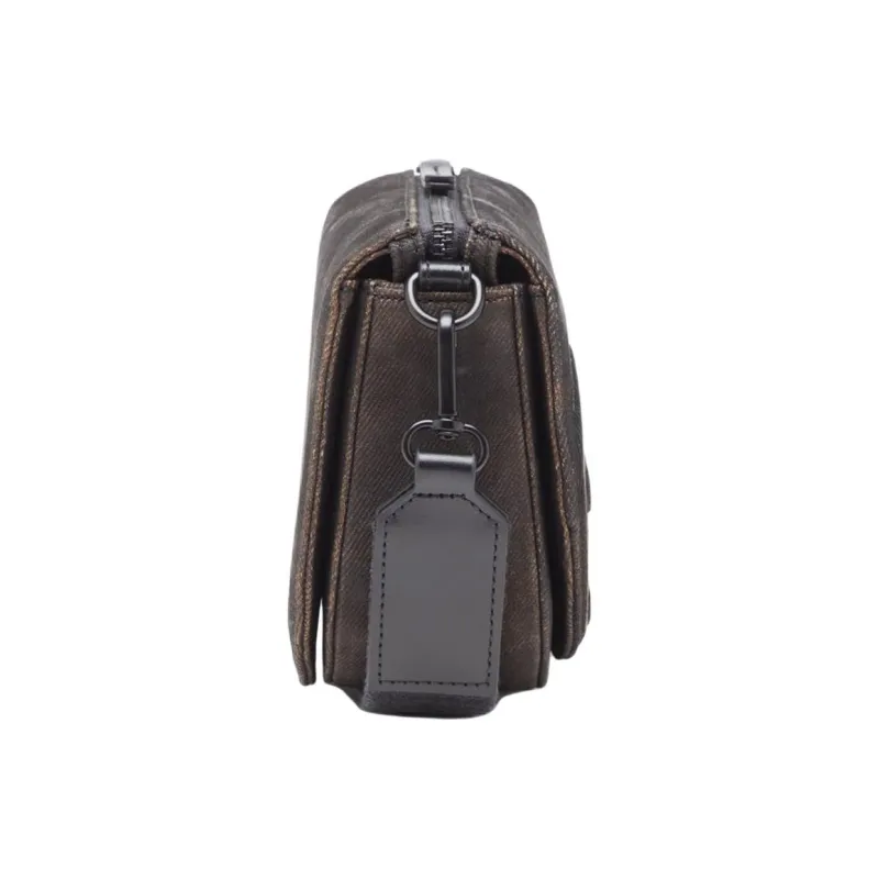DIESEL Cotton Camera Bag, Shoulder Bag Unisex Black-2