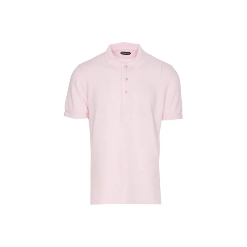 TOM FORD Button Detailed Short Sleeved Polo Shirt-0
