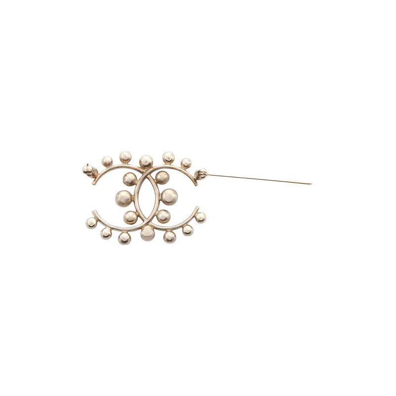 CHANEL 1986 1988 Faux Pearl embellished Brooch-1