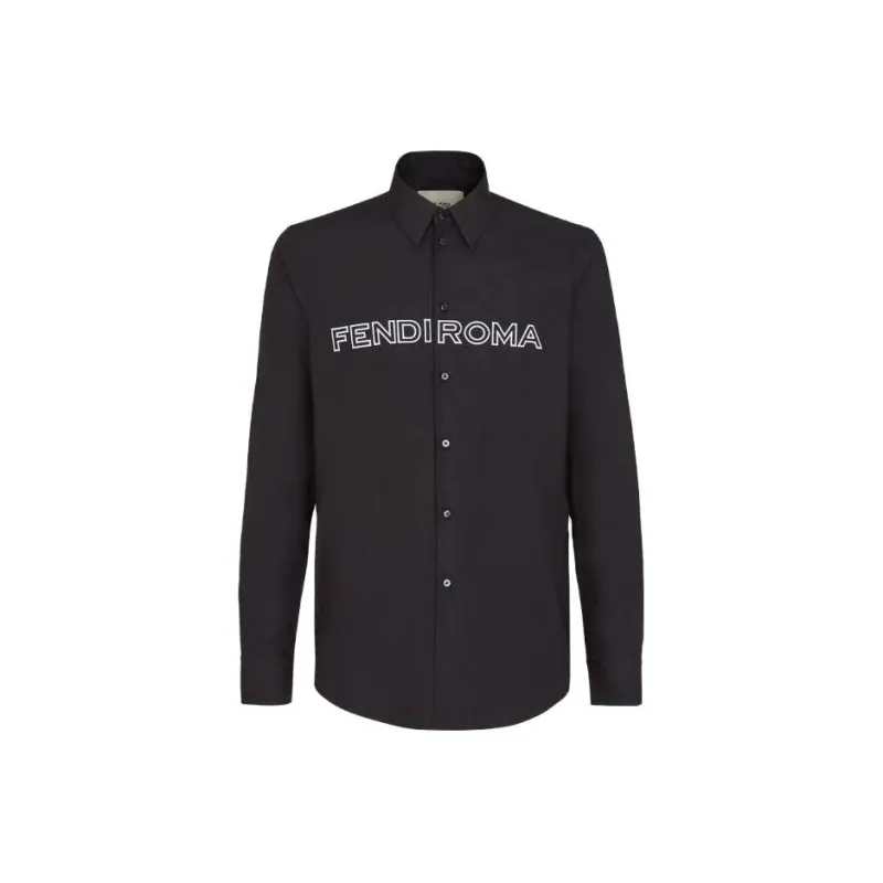 FENDI Shirts Men Black-0
