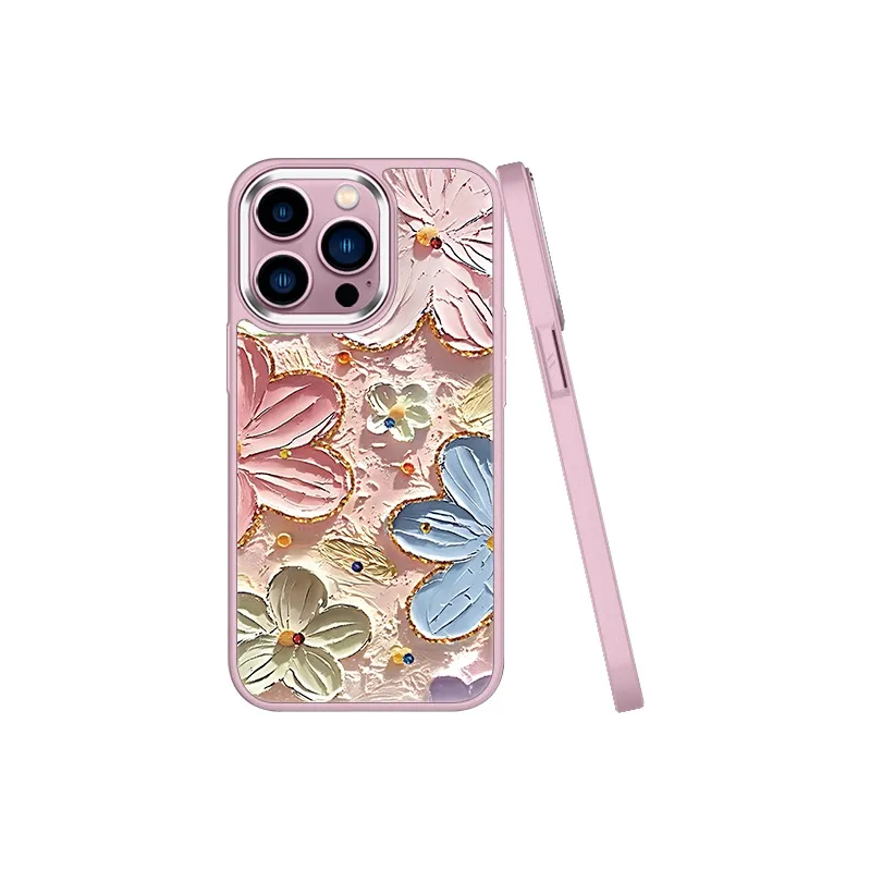 MSMF Glass Material Phone Cases Compatibility With Apple/Apple 14 Plus/16/15 Pro/13/12 Pro Max/11 Refreshing-4