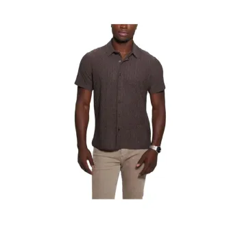 GUESS Shirts Men Brown
