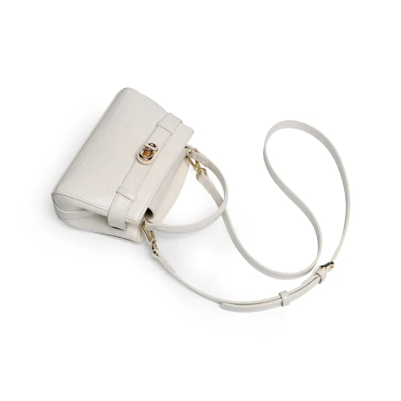 Mulinsen Crocodile Pattern Kelly Bag PU Handbag Trumpets Women's Multicolor-4