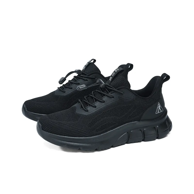 ZULIZ Sports Elderly Shoes Casual Shoes Men Low Top Black/Dark Blue-1