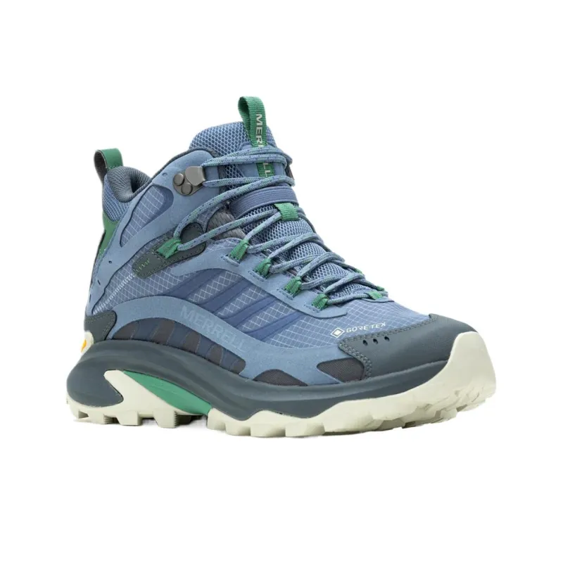 MERRELL MOAB SPEED 2 Mid Top Hiking Shoes Men's Steel Blue-1