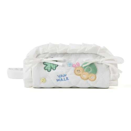 VANWALK Picnic Series Polyester Storage Bag Unisex White/Blue/Black