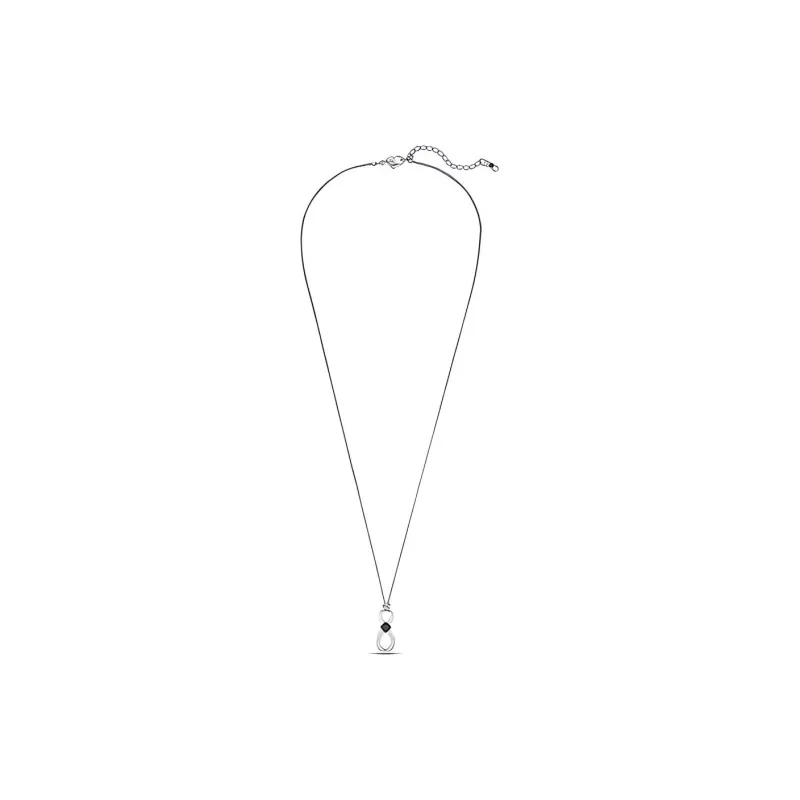 Swarovski Faux Crystal Stone Necklaces Women's Silver-1