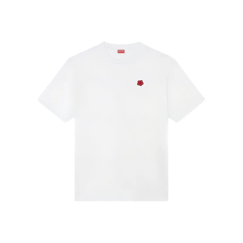 KENZO Boke Flower Embroidered Crew Neck T Shirt-0