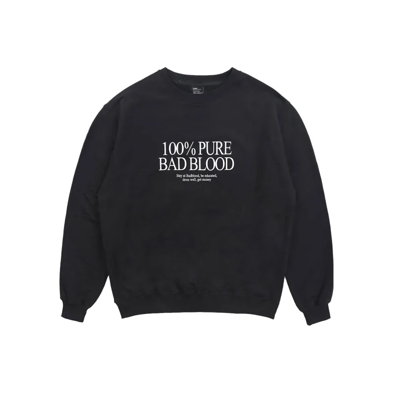 BADBLOOD Sweatshirt Unisex Black-0