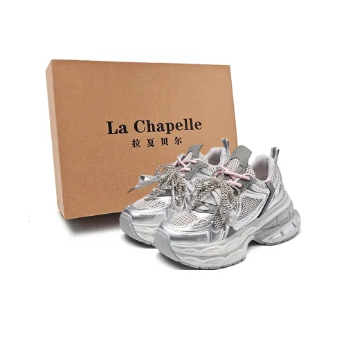 La Chapelle Low Top Chunky Sneakers Women's Silver