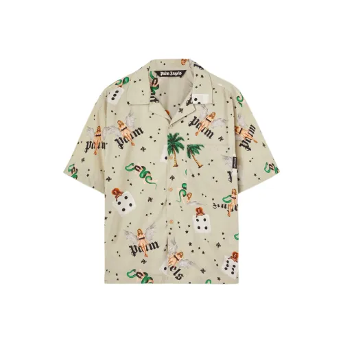 PALM ANGELS All Over Graphic Printed Bowling Shirt