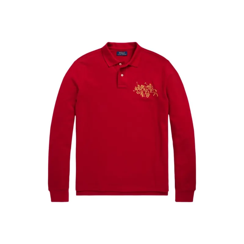 Polo Ralph Lauren Logo-embroidered Cotton Polo Shirt-0