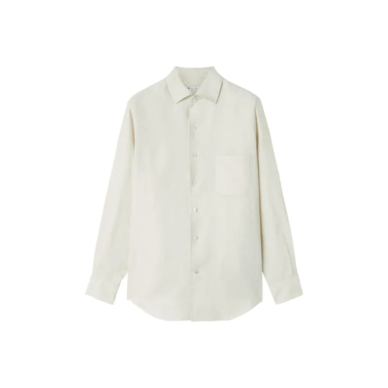 Loro Piana Shirts Men Ecru-0