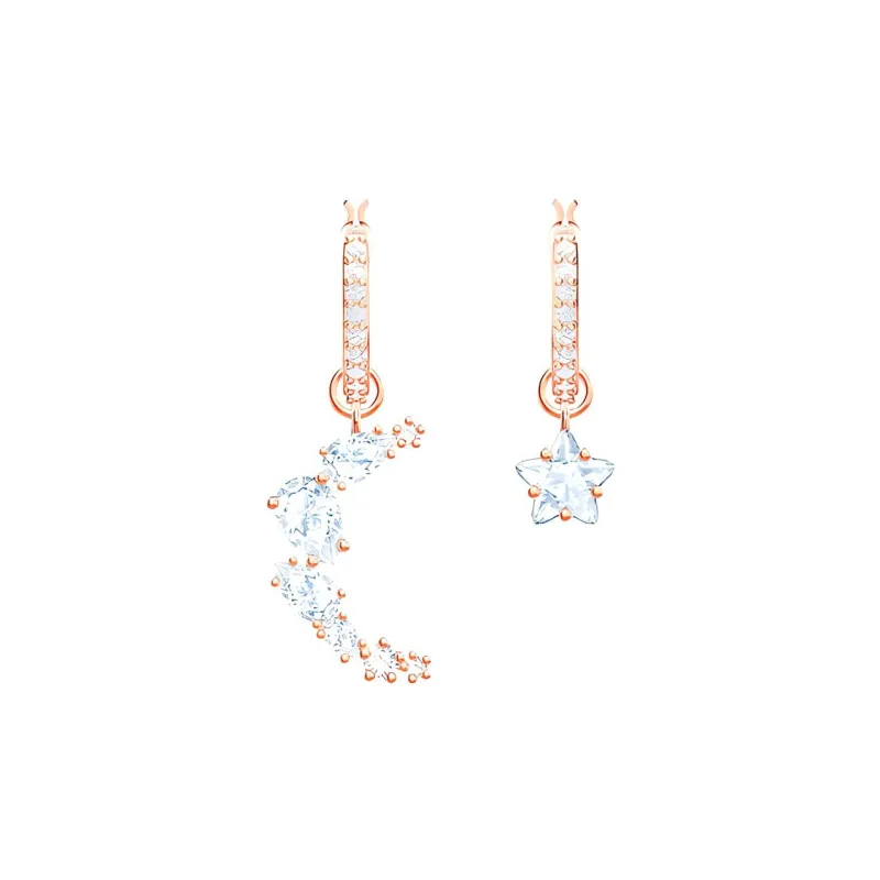 Swarovski Earrings Women's Rose Gold Tone Plated-4