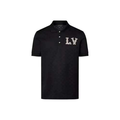 LOUIS VUITTON Cotton Pique Polo With Embroidered Lv Patch