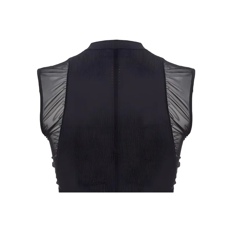 PINKO Sleeveless Tulle Detailed Shirt-3
