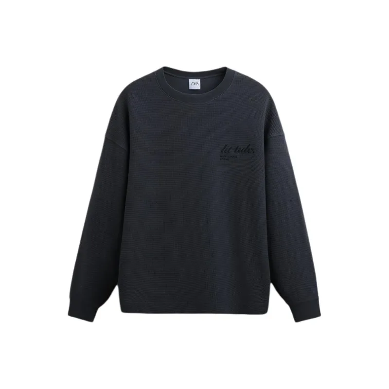 ZARA Sweatshirt Men's Dark Gray-0