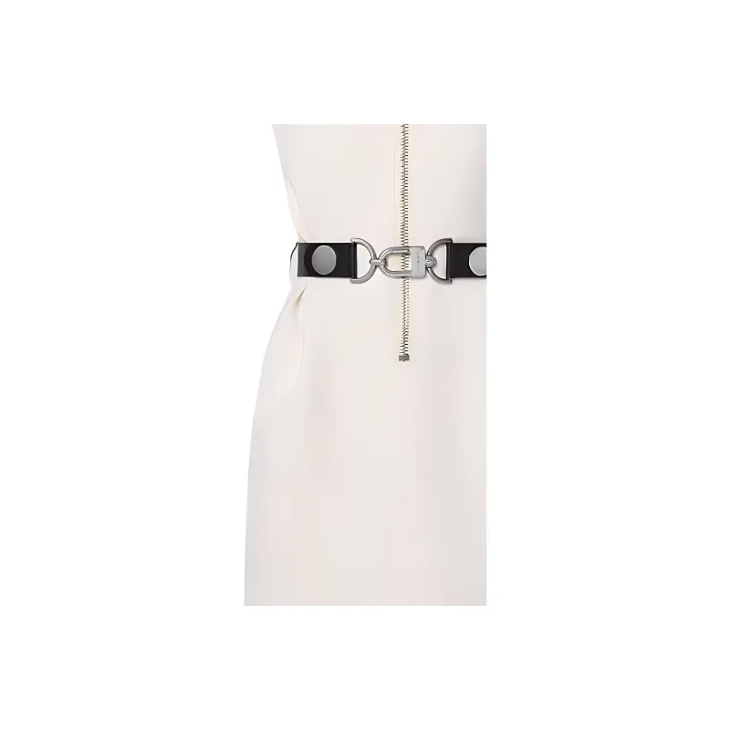 LOUIS VUITTON Wool-Silk Utility Detail Dress-5