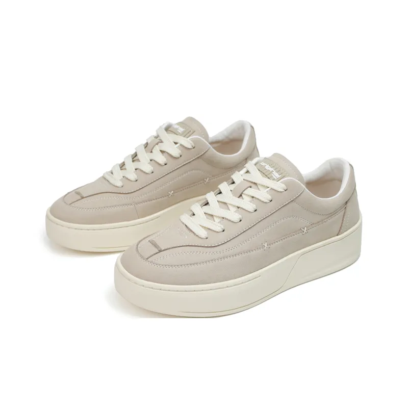 ESTEE GEEA Coverage Slip Resistant, Abrasion Resistant, Lightweight, Breathable Low Top Skateboard Shoes Men's Beige-1