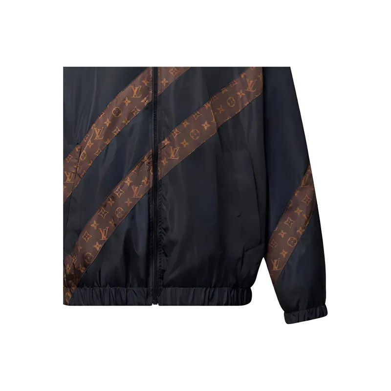 LOUIS VUITTON Monogram Stripe Zip Up Jacket-1