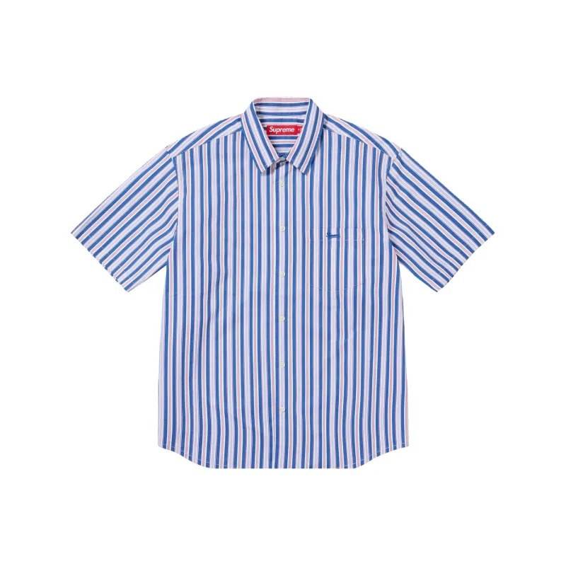 Supreme Loose Fit Multi Stripe S/S Shirt-0