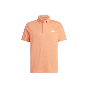 Adidas Aeroready Badge Of Sport Monogram Polo Shirt Men's Orange