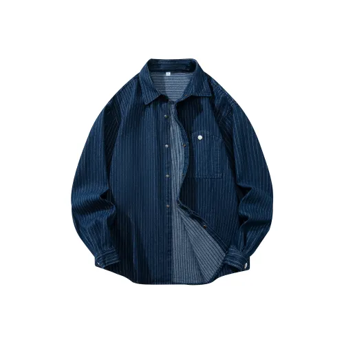 T&D JOJO Shirt Unisex Denim Blue