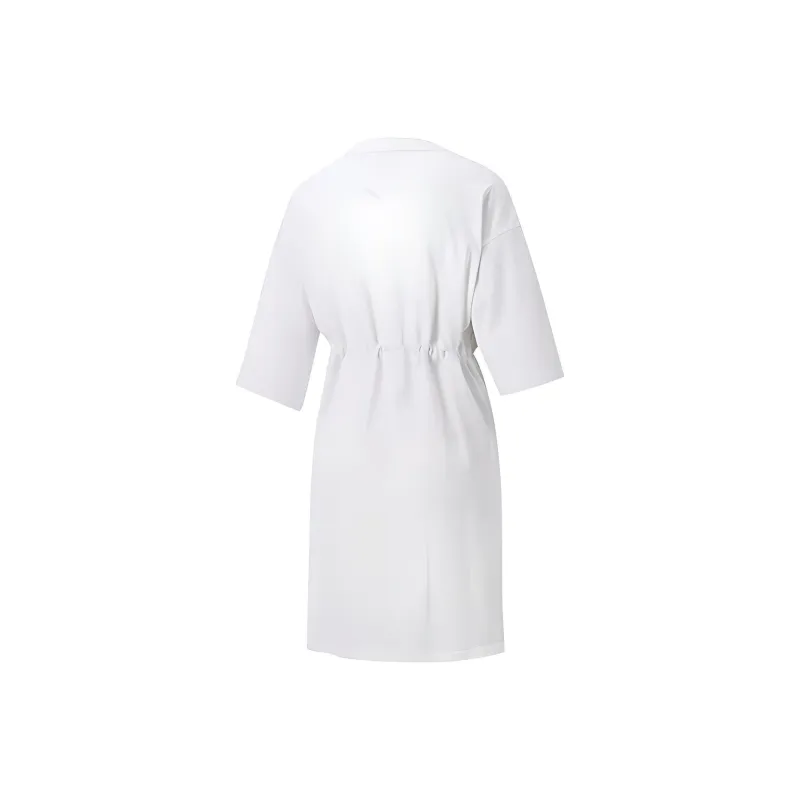 PUMA Short Sleeved Dresses Women's White-1