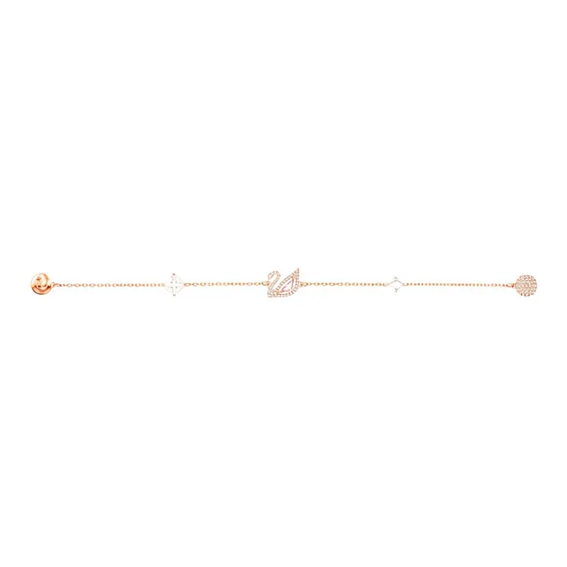 Swarovski Women's Dazzling Swan Bracelet Gold-1