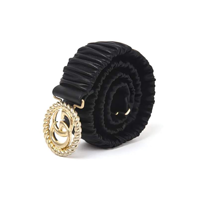 GUCCI Leather Belts Women's Black-1