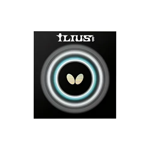 Butterfly ILIUS B Table Tennis Rubbers Sponge Inverted Rubber All Compatibility Advanced Model, Adults Red