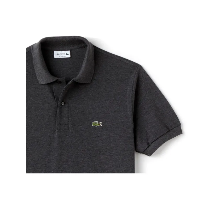 LACOSTE Polo Shirt Men's Black Gray Color-3